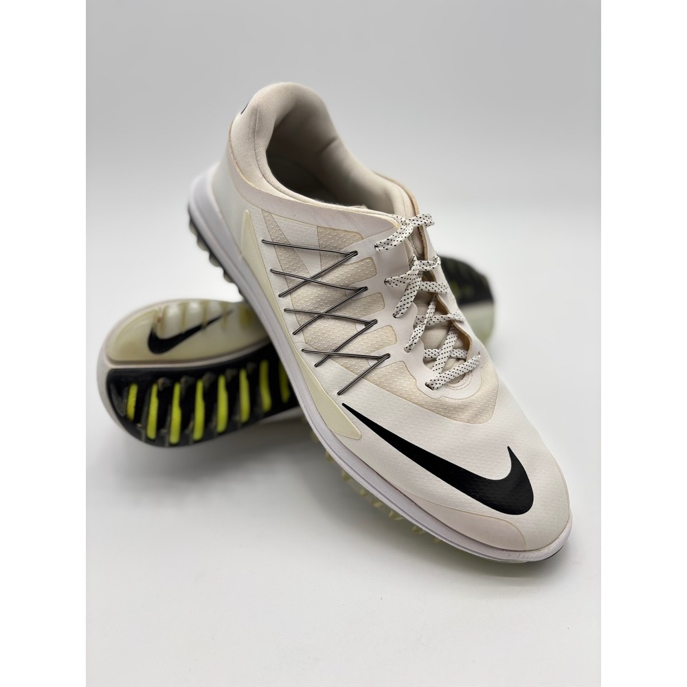Nike Lunar Control Vapor Mens Golf Shoes White Black Size 12
